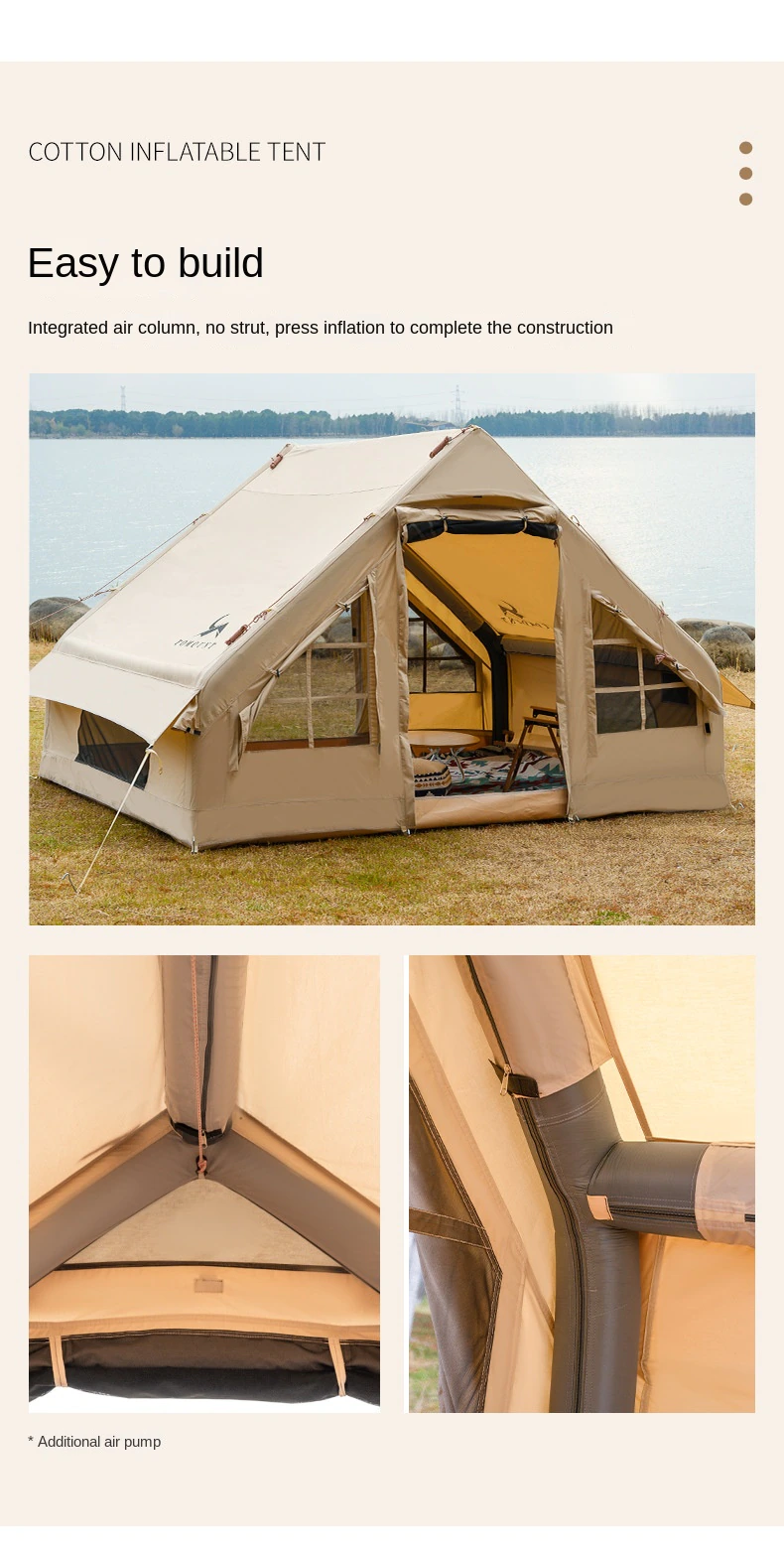 Cheap Goat Tents Outland Outdoor Hut Inflatable Tent Camping Autumn Camping Cotton Tent Family Waterproof Sunshade Camp Tent Winter   